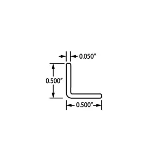 1/2″ Corner Angle J-830 PC Angle & Channel Specs