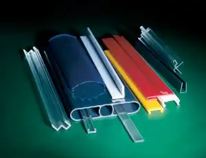 Stack of multicolored Polycarbonate (PC) & Acrylic Profiles