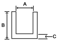 Stock U-Channel Extruded Plastic Profiles