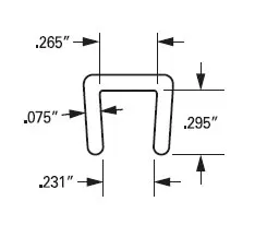 J643 Low Density Polyethylene PE Channel Specs