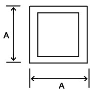 Stock Square Extruded Plastic Profiles